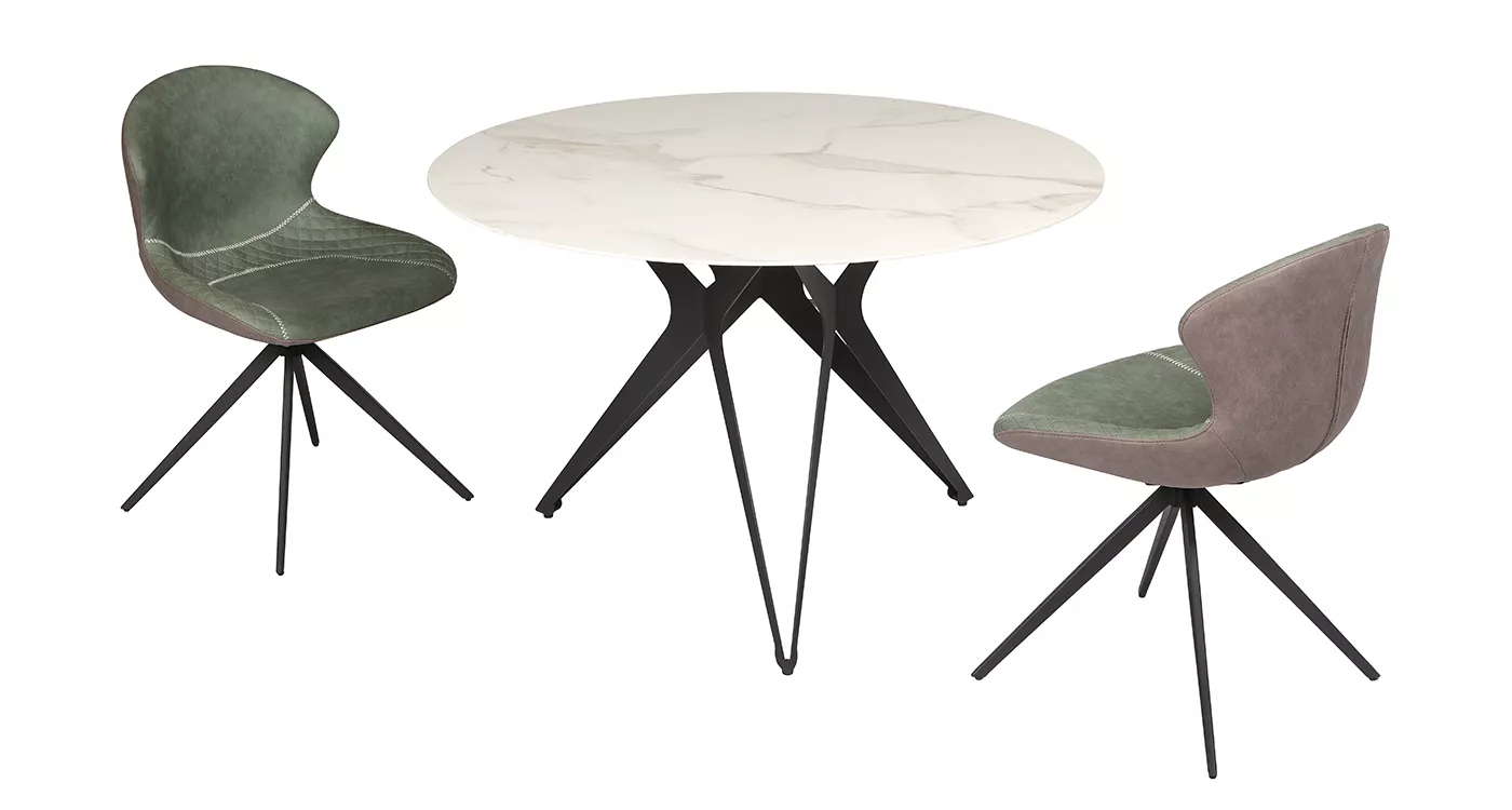 Modern unique design round dining table for hotel bedroom Yumeya GT742