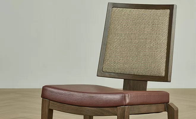 Elegant design metal wood grain flex back chair YY6075 Yumeya
