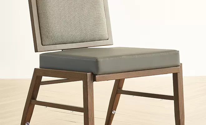 Elegant and Minimalistic Aluminum Chair with Flex Back YY6106-1
