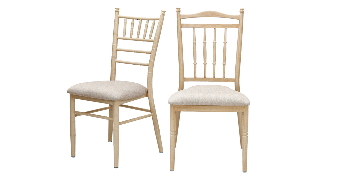 Good-Looking Wood Grain Aluminum Chiavari Chairs YZ3061 Yumeya