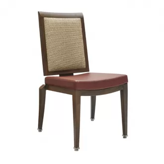 Royal Appeal Modern Flex Back Yumeya YY6060-2 Aluminum Metal Wood Grain Chair