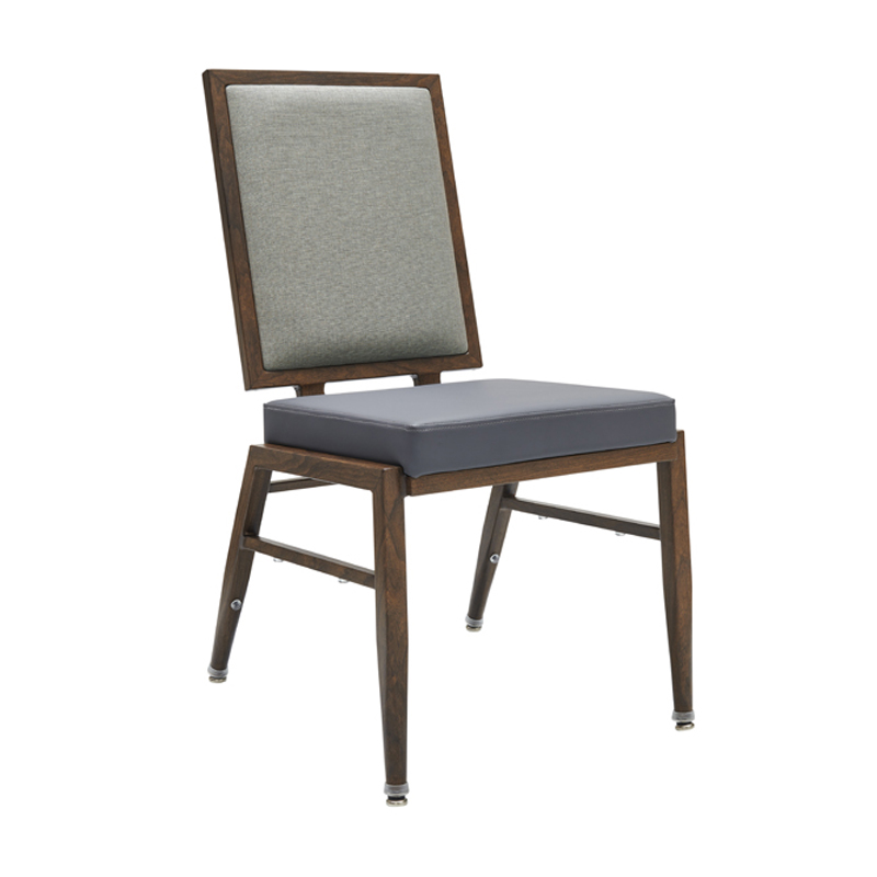 Modern Flex Back Aluminum Wood Grain Chair YY6122