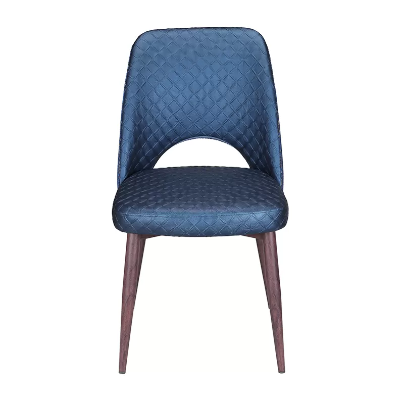 Upholstered steel dining chairs with a range of base options  NF105  Yumeya