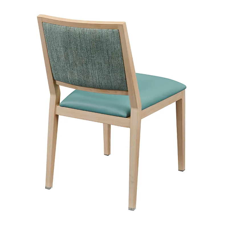 Modern classic aluminum metal wood grain dining chair Yumeya YL1159