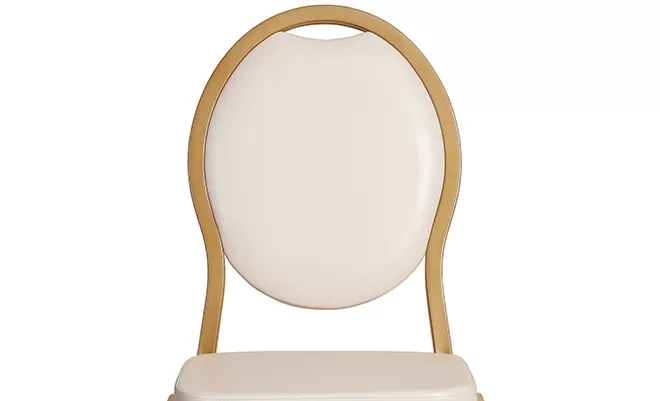 Elegant and Stackable Banquet Chairs In White YL1459 Yumeya