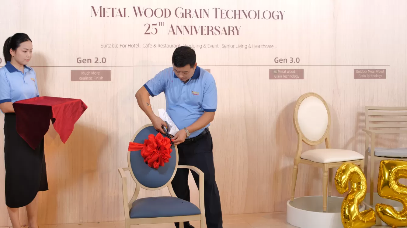 Yumeya Furniture Celebrates 5,000,000th Metal Wood Grain Chair