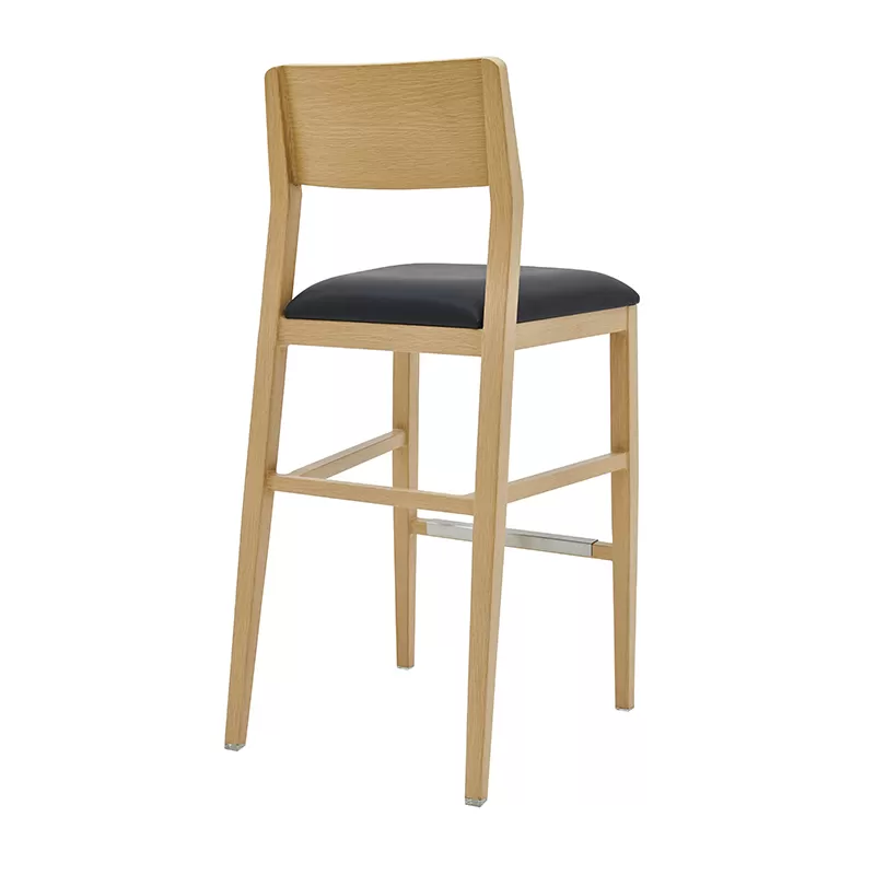 Comfortable and Elegant Metal Wood Grain Bar Stool YG7198 Yumeya