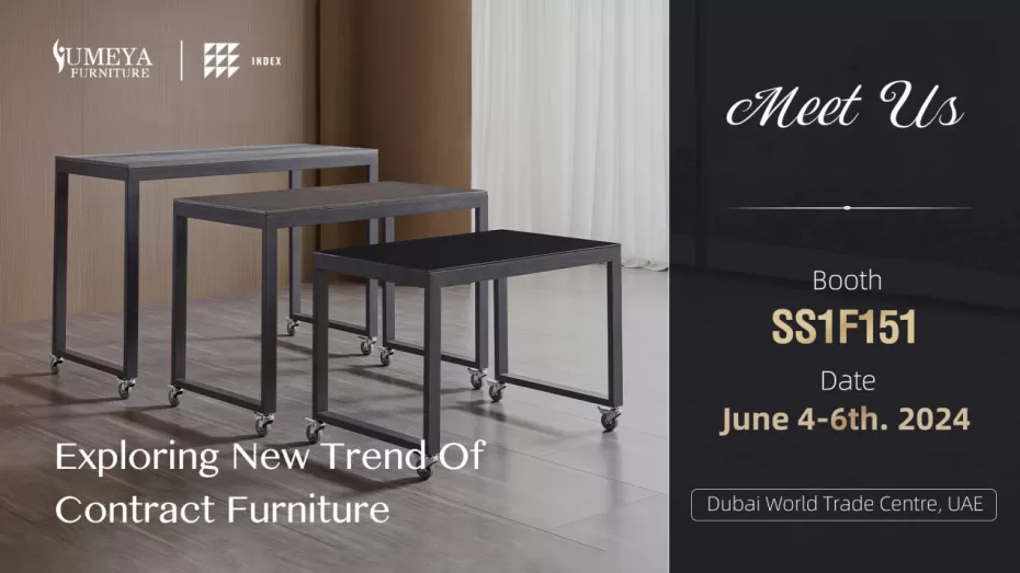 Discover Yumeya's Latest Innovations in Hotel Furniture at INDEX Dubai 2024