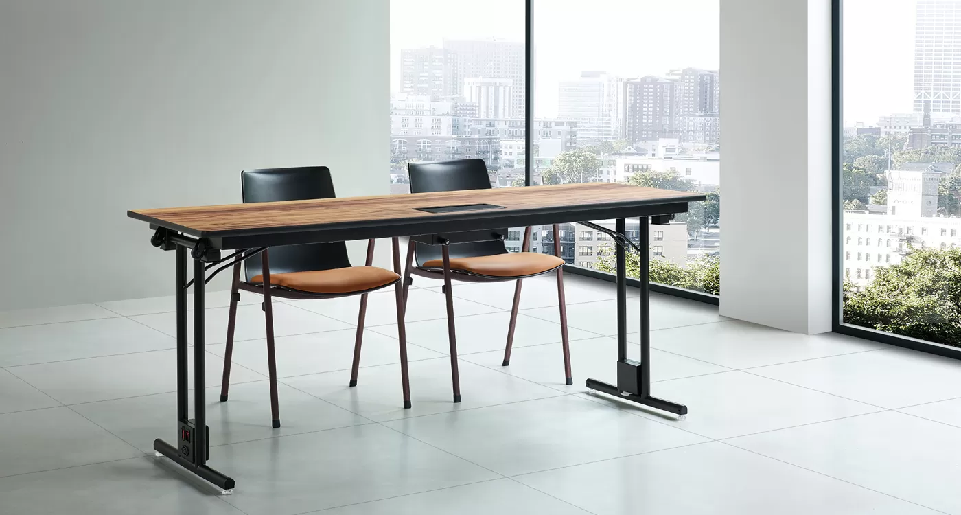 Sleek And Functional Conference Table With Integrated Charging Ports Customized GT763 Yumeya